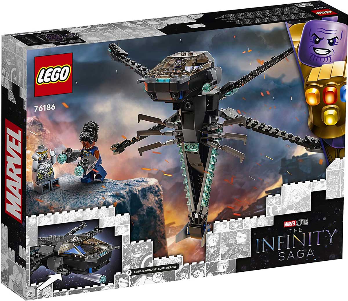  LEGO Marvel Dragon Flyer de Pantera Negra