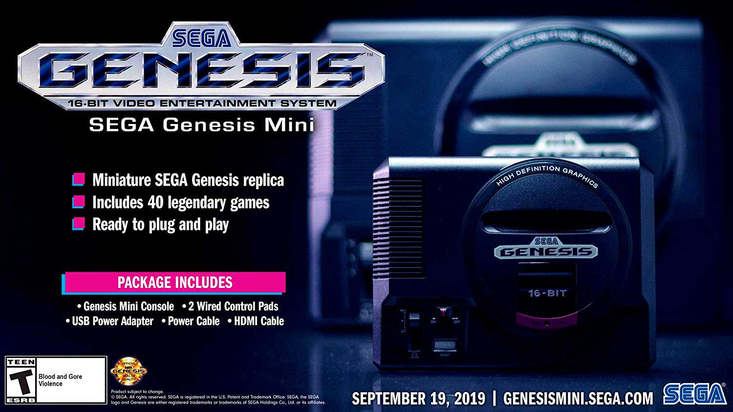 Consola Sega Genesis Mini