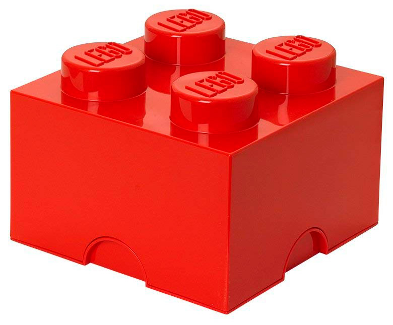 LEGO Storage Brick 4 Bright Red